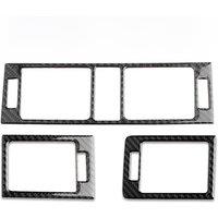 5Pcs Carbon Fiber Interior Center Console Dashboard Air Vent Outlet Cover Trim for Benz C-Class W204