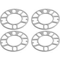 4Pcs Aluminum Wheel Spacers Shims Plate Auto Wheel Spacers 3mm Stud for 4X100 4X114.3 5X100 5X108 5X114.3 5X120