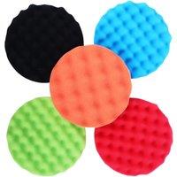 5Pcs 7inch 180mm Sponge Polishing Waxing Foam Buffing Pads for Polishers Auto Car