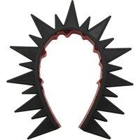 Reflective Motorcycle Helmet Mohawk Spikes Rubber Saw with Red Helmet Decals(Helmet Not Included)