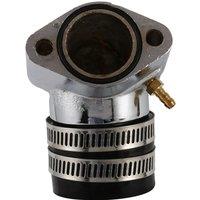 Engine Carburetor Aluminum Alloy Angled Adapter Inlet Intake Carb Manifold for GY6 150Cc Scooter Go