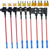 3 Types Add-A-Circuit Adapter & Fuse Kit - Fuse Tap Fuse Holder with Fuse for Cars Trucks Boats