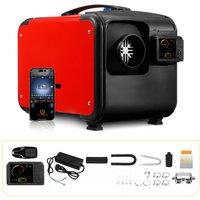 8KW 12V/24V/220V Portable Diesel Air Heater LCD Panel bluetooth App Control Parking Heater w/ Fixed Bracket for Home Car RV