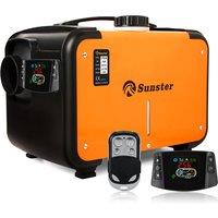 Sunster 12V Heater For Car 8KW Diesel Air Heater With Silencers LCD Switch & Remote For Car Trailer Truck Diesel Parking Heater
