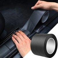 1-10m Nano Carbon Fiber Car 3D Tape Sticker Door Mirror Paste Protector Strip DIY Protection Protective Film Waterproof Adhesive