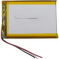 3.7V 2500mAh 9.25Wh NTC 3-Wires Thermistor Li Lithium Battery 605068 Lipo For GSP DashCam Car Camera Bluetooth Speaker Tablet PC