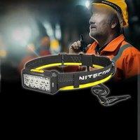 NITECORE HU2000 High Output Split-Type Work Headlamp 2000 Lumens USB-C Recharge LED Headlight Work Light Flexible Power Options