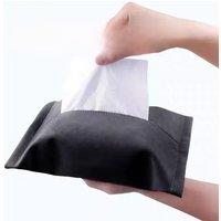 For Tesla Model 3 Y Bandage tissue box universal hanging ins high-grade automotive turn fur tissue bag box draw box