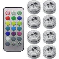 Wireless Adhesive LED Car Interior Ambient Light Remote Control Decor Auto Roof Foot Atmosphere Lamp Bicycle Tail Light