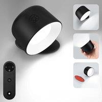 Led Wall Lamp Touch Control Remote 360 Rotatable USB Recharge Wireless Portable Night Light For Bedroom Reading Lamp