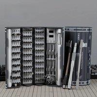 Ultimate Precision Screwdriver Set with 122 Heads,Non-slip,includes Magnet, Demagnetizer, Pry Bar,