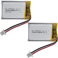 2pcs 3.7v 250mah 0.925Wh Li Lithium Battery 502030 Li-ion 3-wire JST 3pin1.0mm For DashCam GSP Mouse