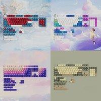 ES Keycaps PBT For Spanish ISO Layout Mechanical Keyboard Keycap MOA Profile 5-sided Dye Sub Gamer Keyboard Keycaps Fantasy