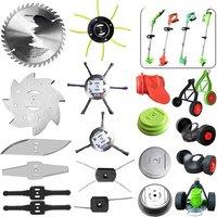 Garden Tools Lithium Batteries Electric Lawn Mower Accessories Slotted Blades Saw Blades Grass Guards Grass Rope Knife Holder