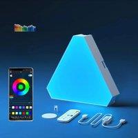 Game Room And Room Decoration Rgb IC Led Triangular Wall Lamps Usb 5v Bluetooth App Application For Control Diy Wall Lamps