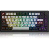 Akko 5075B Plus Dracula Castle 75% Mechanical Gaming Keyboard 3/5 Pin Hot Swap Three-Modes RGB 2.4GHz Wireless/USB Type-C/BT 5.0
