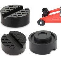 Universal Floor Slotted Car Jack Rubber Pad Pressure Resistant Jacking Tool Pinch Weld Side Lifting Disk For Lexus Subaru Fiat