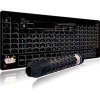 EXCO Periodic Table of Elements Mouse Pad Large Gaming Keyboard Mousepad with Stitched Edge Non-Slip Rubber Base Office Desk Mat