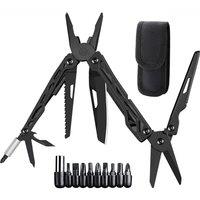 NexTool 11-In-1 Black Knight Multi-function Camping Tools Knife Outdoor Survival Folding Pliers