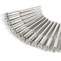Mini Drill Rotary Tool 20PCS Steel Screw Mandrel Shank Tool DIY Woodworking Accessory Set for Dremel Tools