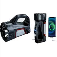 Outdoor Strong Light Ultra-Bright Flashlight Long-Distance Emergency Patrol Lighting Solar Usb Rechargeable Portable Searchlight