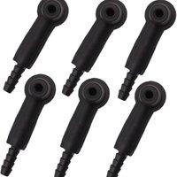 6 Pcs Car Oil Bleeder Pump Exchange Adapter Professional Pumping Pipe Connectors Brake System Bleeding Tools Car Accessories