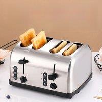 PBOBP High Quality Household Multifunctional Stainless Steel 2 slices/4 slices Toaster Automatic Toaster Breakfast Machine