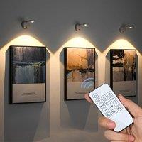 HPH USB Rechargeable Intelligent Human Sensing Wireless Wall Light Dimmable Led Spotlight For Lighting Paintings Pictures