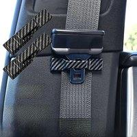 2Pcs Car Seat Belt Limiter Buckle Stopper Self-adhesive Fixed Clip Buckle Safety Belt Adjusting Clip SeatBelt Accessories