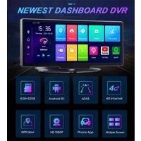 11.26 Inch 4G GPS Navigation Android 8.1 Car DVR Camera WiFi ADAS HD 1080P Dashboard Video Recorder Auto 24 Hours Monitor Camera