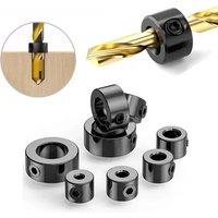 Drill Stoper Collar Set Stop Bit Ring Shaft Limit Metric Lock Steel Press Depth Ajustable Positioner