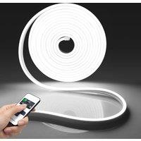 DC12V/24V EU plug Neon LED Strip With RF Dimmable Remote Control 1/2/3/5/10M Neon LED Tape For Kitchen Backlight Decor Lighting