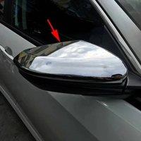 Glossy Chrome Side Mirror Rear View Cover Cap For Honda Civic 2016-2021 Car Exterior Accessories