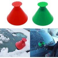 Ice Scraper Snow Removal Car Windshield Window Snow Cleaning Scraping Tool Funnel Snow 2024 New Scraper for Car Glass