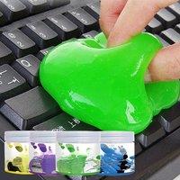 New Car Cleaning Pad Glue Auto Powder Cleaner Air Vent Magic Dust Remover Gel Home Computer Keyboard Clean Tool Car Cleaning