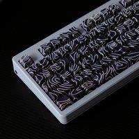131 Key Cherry Topographic PBT Dye Sub Keycap Side Print Shine Through Backlit Keycaps For Cherry Gamer Mechanical Keyboard