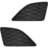 1 Pair Set Front Bumper Insert Fog Lamp Hole Grille Covers for 09-10 Corolla Out Fog Lamps 81482-02080 / 81481-02090