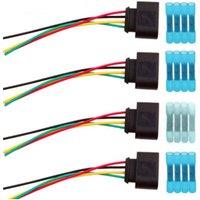 4Set Ignition Coil Connector Harness Wiring Plug for Audi A3 A4 A5 A6 TT VW Passat Jetta 1J0973724 2011340 1J0998724