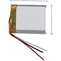 2pcs 3.7v 700mah 2.59Wh Rechargeable Li Lithium Battery 603035 Li-ion NTC 3-wires For DashCam GSP