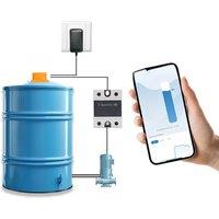 ME201WC Tuya App Smartlife Ultrasonic Water Usage Meter Gauge WiFi Remote Monitor Digital Tank Level Monitor
