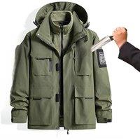 Tactical Safety Anti Cutting Men's Plus Size Jacket Flexible Invisible Outdoor Military FBI Self-Defense Anti Stab And Anti Cutt