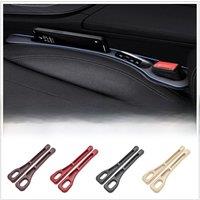 2Pcs Car Seat Gap Filler Seat Crevice Storage Box Bag Between Seats Console Organizer Decoration Interior Auto Accessories
