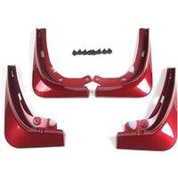 For Tesla Model 3 Front Rear Mudflaps Mud Flaps Original Model Replacement Splash Protector Fender 2021-2023 Red