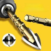 1Pcs 3-12mm Cross Hexagon Tile Drill Multifunctional Four-edged Drilling Tool Concrete Hole Opener