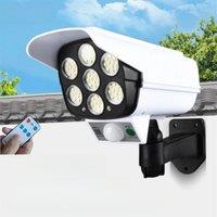 Solar Lights Outdoor With Motion Sensor Remote Controller FloodLights Wireless Dummy Decoy Fake