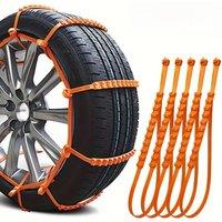 10/20pcs Car Tire Chains Winter Snow Anti-Skid Tyre Cable Ties Auto Outdoor Snow Tire Tyre Anti Skid Chain Emergency Accessories