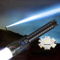 1000000LM Ultra Powerful Flashlight Zoom 5000M Long Range Torch High Power Led Flashlights