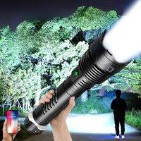 200000LM Most Powerful Led Flashlight Emergency Tactical Torch Ultra Bright Rechageable LED
