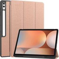 For Samsung Galaxy Tab S10 Ultra Case 14.6 Auto-sleep/Wake Up Function Standing Angle Drop-proof Protective Shell With Pen Solt