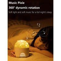 Snow House Star Light Music Projector Lamp Music Box Rotating Light Starry Sky Atmosphere Night Light Navidad Christmas Gift
